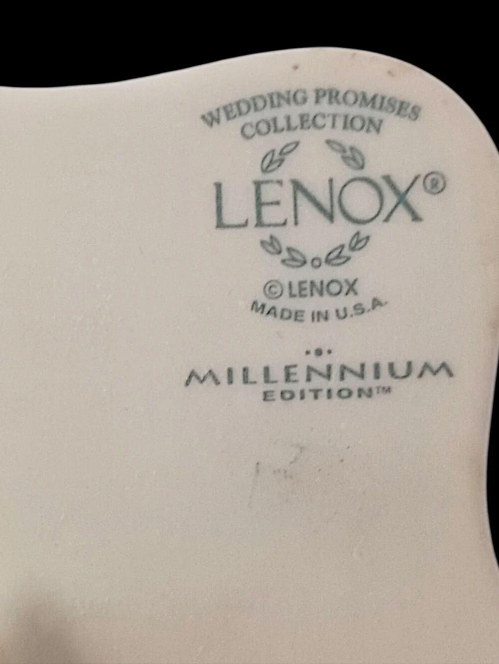 Lenox Porcelain Photo Picture‎ Frame Wedding Promises 5x7 Floral Vintage Bridal